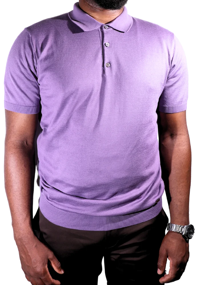 lilac golf shirt