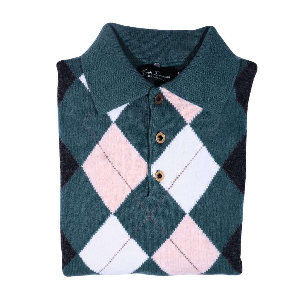 Men's Loch Lomond 100% Lambswool Neck Jersey in Green (5782) available in-store, 337 Monty Naicker Street, Durban CBD or online at Omar's Tailors & Outfitters online store. A men's fashion curation for South African men - established in 1911.