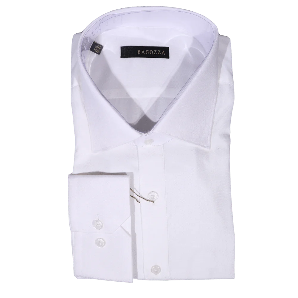 Formal Shirt | White | Bagozza | Omar's Tailors (1830) – Omar's Tailors ...