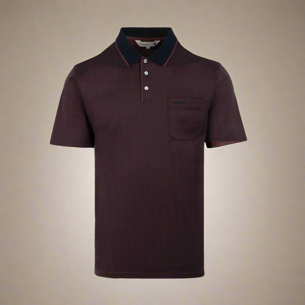 Men's Pringle 100% Mercerised Cotton Short Sleeve Golf Shirt in Brown
(1603) - available in-store, 337 Monty Naicker Street, Durban CBD or online at Omar's Tailors & Outfitters online store. 

A men's fashion curation for South African men - established in 1911.