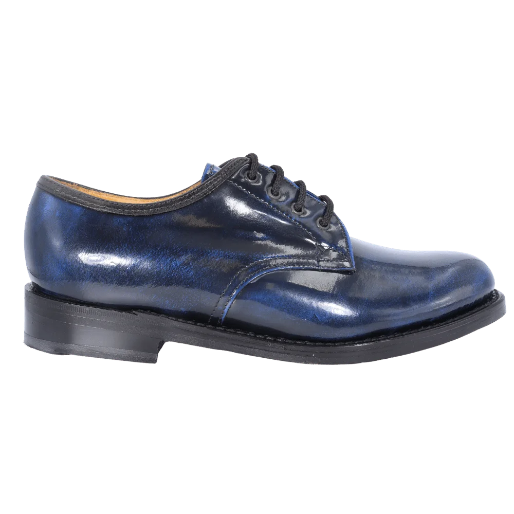 Saxone - Tanzanite Blue Lace-Up (Genuine Leather Upper and Sole)