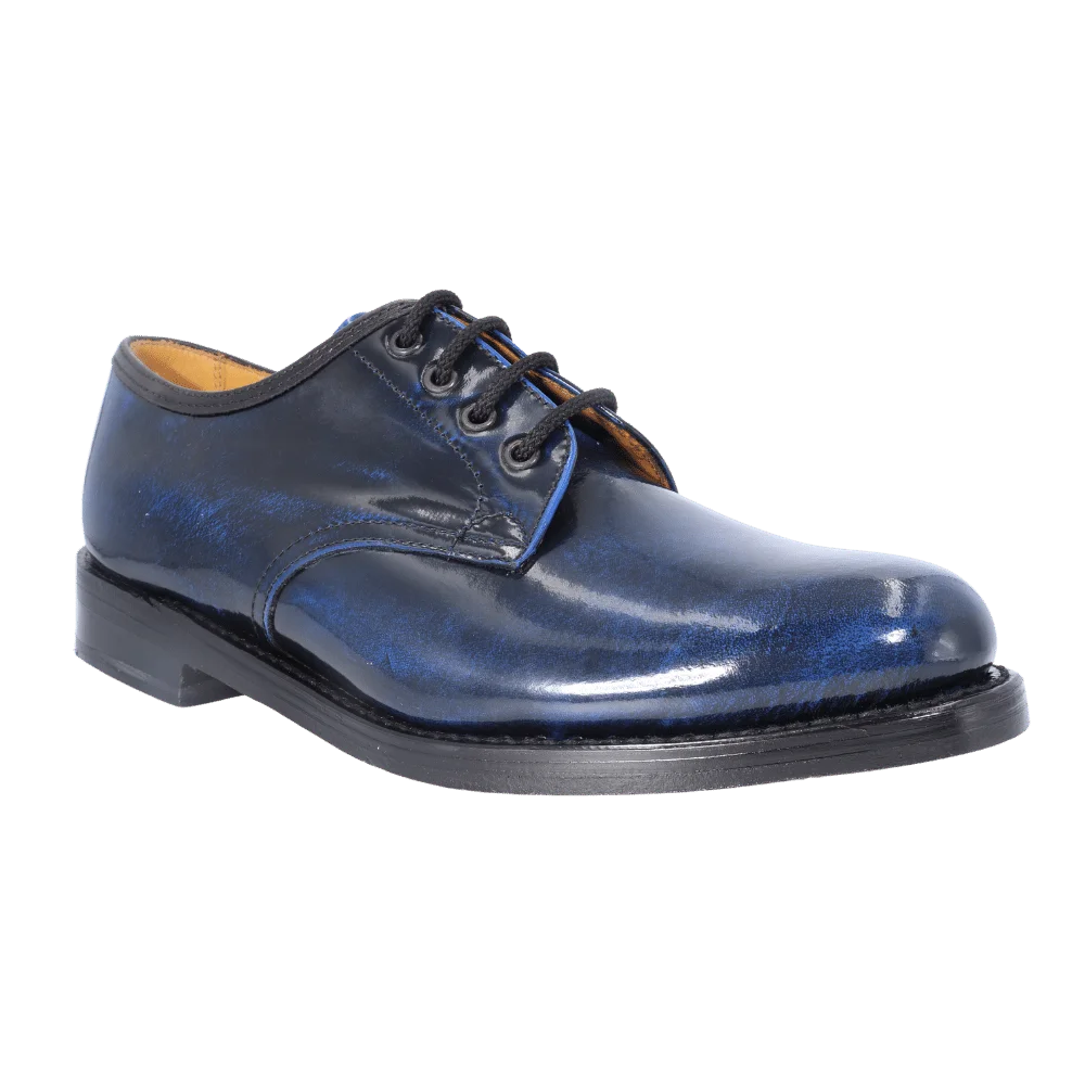 Saxone - Tanzanite Blue Lace-Up (Genuine Leather Upper and Sole)